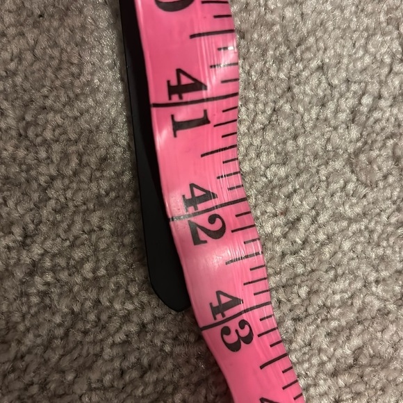 Vintage black silver buckle Studded slim faux leather belt Sz S - Picture 6 of 13